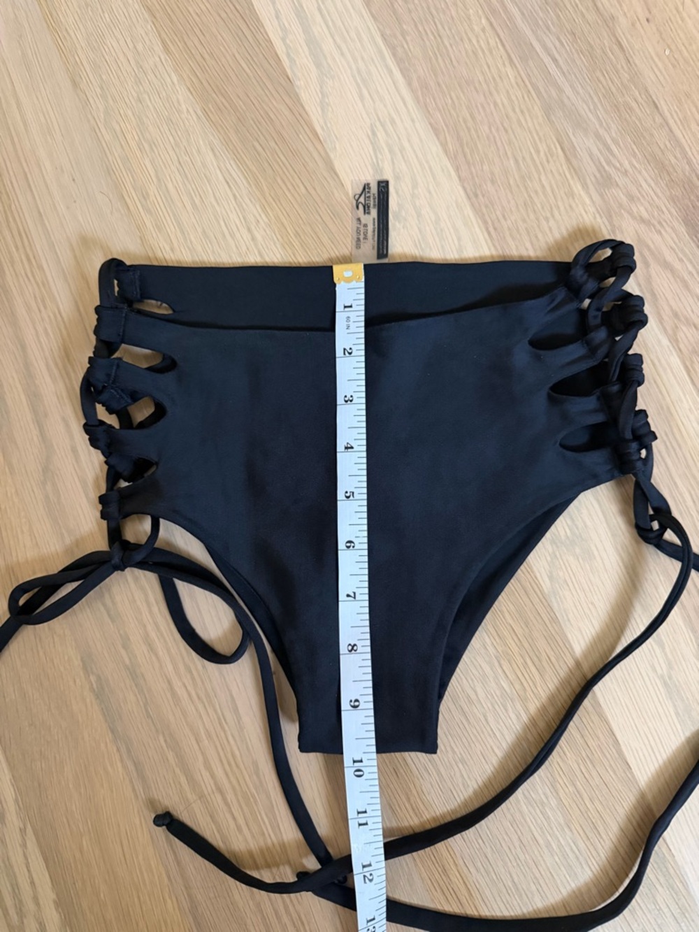 Pakaloha Black Lace-Up Bikini bottom - Picture 5 of 6